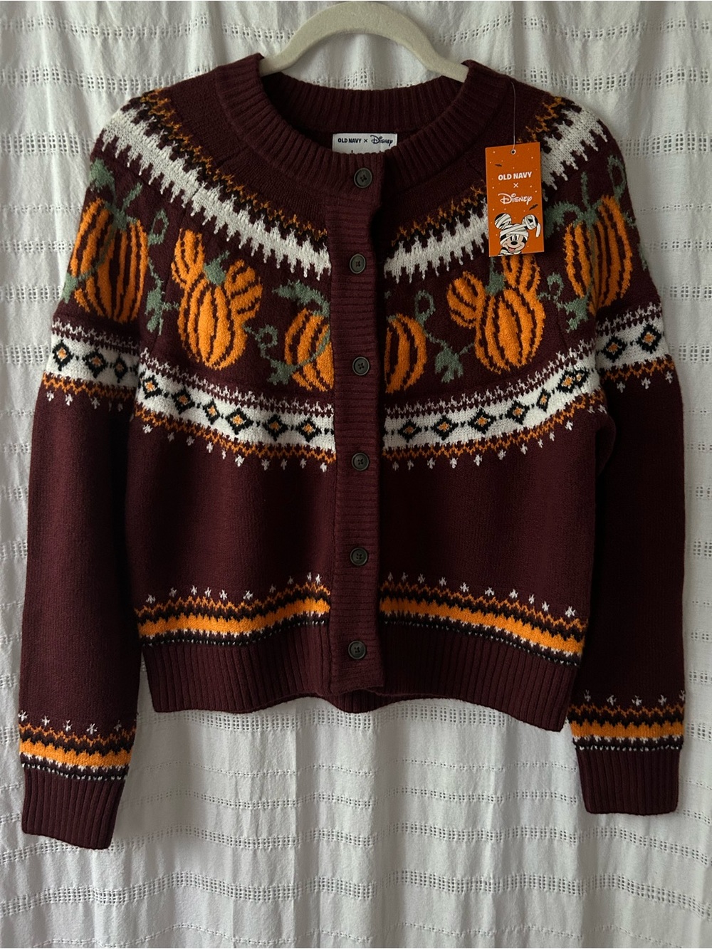 π₯ Viral Halloween Mickey Mouse Pumpkin Cardigan Fall Sweater ππͺΎπ - Picture 4 of 12